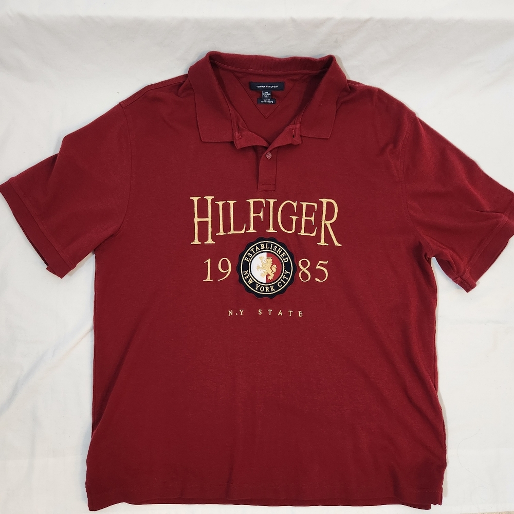 Tommy Hilfiger Maroon 1985 Polo Shirt XXXL